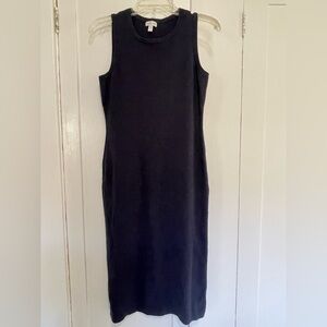 Garnet Hill linen cotton blend blue Sleeveless Dress size small